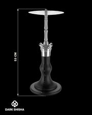 Narghilè AEON x SMOKE2U Orange 53 cm in acciaio inox con base di vetro nera